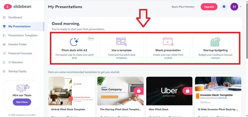 Choose a Presentation Creation Method