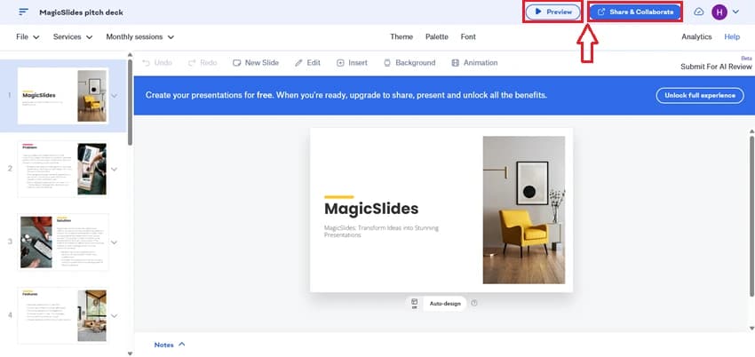 Preview or Share the Presentation