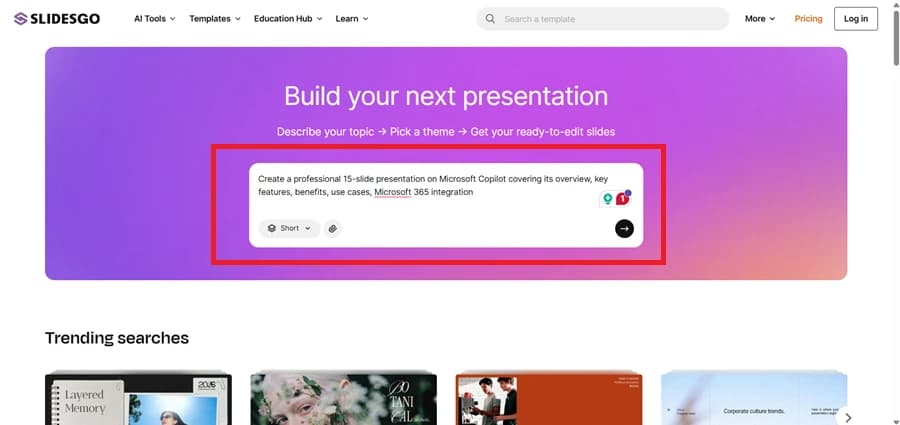 Choose the Presentation Length