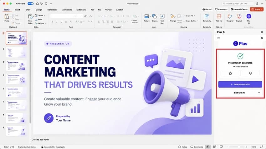 Review and Use Your Presentation