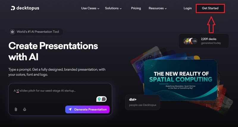 Create a Decktopus Account