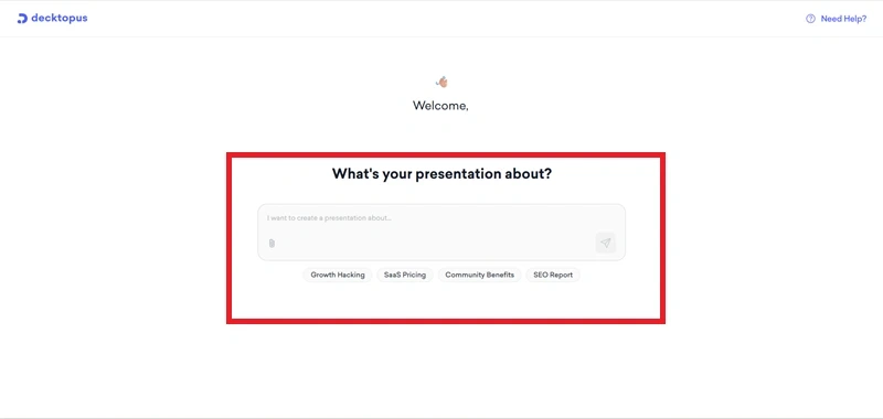 Enter the Presentation Topic